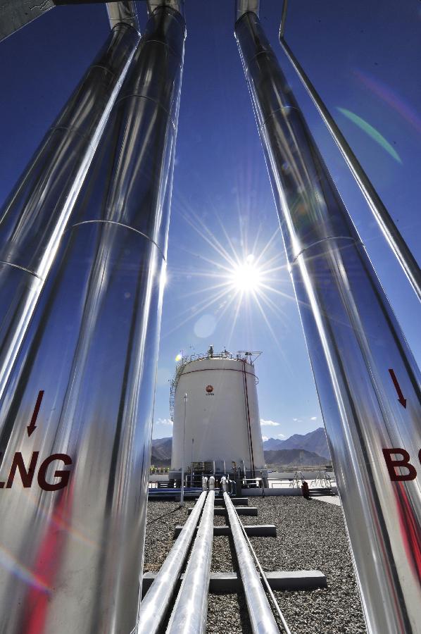 （经济）（4）西藏拉萨第一座天然气站建成投产