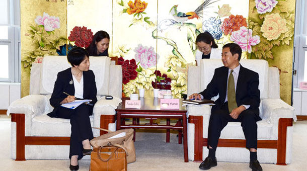 王禹民会见国际环境基金主席