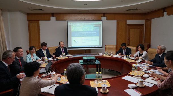 张玉清会见国际天然气联盟主席