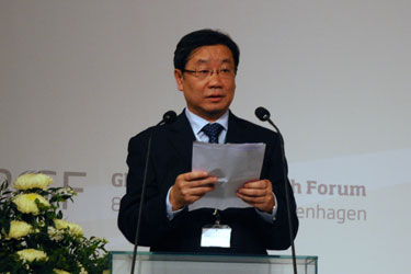 刘琦在哥本哈根出席2012全球绿色增长论坛