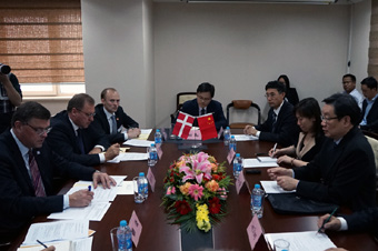 刘琦会见丹麦贸易和发展合作大臣