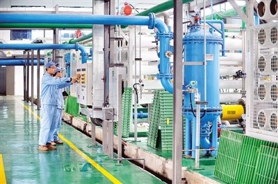 江苏非并网风电淡化海水项目成功调试出水