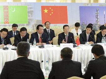 吴新雄陪同张高丽副总理出席中土合作委员会第三次会议