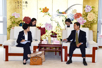 王禹民会见国际环境基金主席